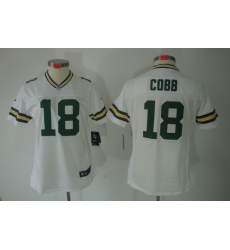 Nike Women Green Bay Packers #18 Cobb White Color[NIKE LIMITED Jersey]