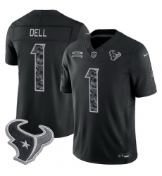 Men Houston Texans 1 Tank Dell Black F U S E 2026 Salute to Service Limited Stitched Football Jersey Men Houston Texans 1 Tank Dell Black F U S E 2026 Salute to Service Limited Stitched Football Jersey