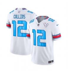 Men Houston Texans 12 Nico Collins White 2026 F U S E HOUSTON US Rivalries Collection Limited Stitched Football Jersey Men Houston Texans 12 Nico Collins White 2026 F U S E HOUSTON US Rivalries Collection Limited Stitched Football Jersey