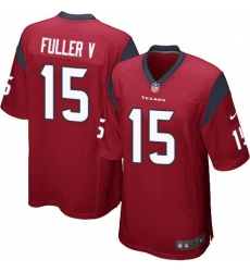 Men Nike Houston Texans 15 Will Fuller V Game Red Alternate NFL Jersey