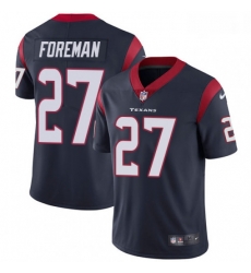 Men Nike Houston Texans 27 DOnta Foreman Limited Navy Blue Team Color Vapor Untouchable NFL Jersey