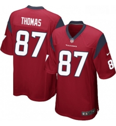 Men Nike Houston Texans 87 Demaryius Thomas Game Red Alternate NFL Jersey