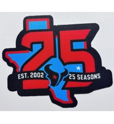 Men Texans 25TH Anniversary Seasons Patch Biaog