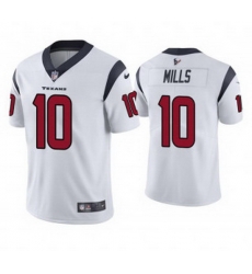 Youth Men Houston Texans 10 Davis Mills White Vapor Untouchable Limited Stitched Jersey