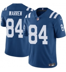Men Indianapolis Colts 84 Tyler Warren Blue Vapor Limited Stitched Football Jersey Men Indianapolis Colts 84 Tyler Warren Blue Vapor Limited Stitched Football Jersey