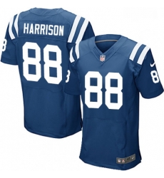Men Nike Indianapolis Colts 88 Marvin Harrison Elite Royal Blue Team Color NFL Jersey