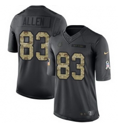 Nike Colts #83 Dwayne Allen Black Mens Stitched NFL Limited 2016 Salute to Service Jersey