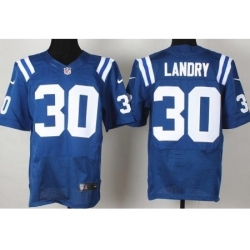 Nike Indianapolis Colts 30 LaRon Landry Blue Elite NFL Jersey