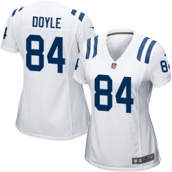 Womens Nike Indianapolis Colts 84 Jack Doyle Game White NFL Jersey