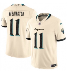 Men Jacksonville Jaguars 11 Parker Washington Cream 2026 F U S E Rivalries Collection Limited Stitched Football Jersey Men Jacksonville Jaguars 11 Parker Washington Cream 2026 F U S E Rivalries Collection Limited Stitched Football Jersey