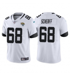 Men Jacksonville Jaguars 68 Brandon Scherff White Vapor Untouchable Limited Stitched Jersey