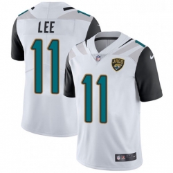 Men Nike Jacksonville Jaguars 11 Marqise Lee White Vapor Untouchable Limited Player NFL Jersey