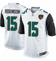 Men Nike Jacksonville Jaguars 15 Allen Robinson Game White NFL Jersey