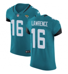 Nike Jacksonville Jaguars 16 Trevor Lawrence Teal Green Alternate Men Stitched NFL New Elite Jersey