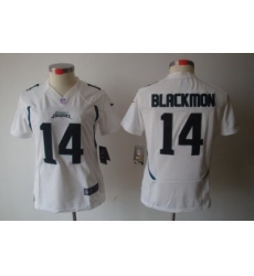 Women Nike Jacksonville Jaguars 14# Justin Blackmon White(Women Limited Jerseys)2