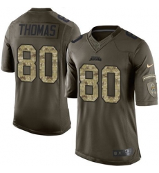 Nike Jaguars #80 Julius Thomas Green Youth Stitched NFL Limited Salute to Service Jersey