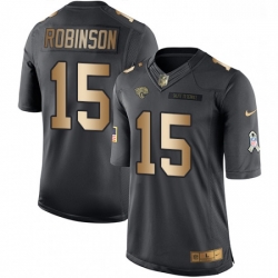 Youth Nike Jacksonville Jaguars 15 Allen Robinson Limited BlackGold Salute to Service NFL Jersey