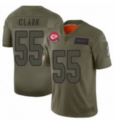 Men Kansas City Chiefs 55 Frank Clark Limited Camo 2019 Salute to Service Football Jersey