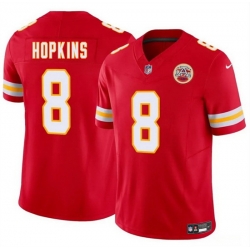 Men  Kansas City Chiefs 8 DeAndre Hopkins Red 2024 F U S E Vapor Untouchable Limited Stitched Football Jersey