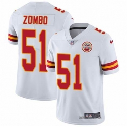 Men Nike Kansas City Chiefs #51 Frank Zombo White Vapor Untouchable Limited Player NFL Jersey