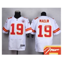 Nike Kansas City Chiefs 19 Jeremy Maclin white Elite Signature NFL Jersey