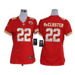 Women Nike Kansas City Chiefs 22# Dexter McCluster Red Nike NFL Jerseys