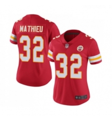 Womens Kansas City Chiefs 32 Tyrann Mathieu Red Team Color Vapor Untouchable Limited Player Football Jersey