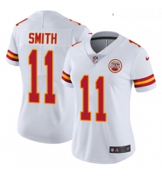 Womens Nike Kansas City Chiefs 11 Alex Smith White Vapor Untouchable Limited Player NFL Jersey