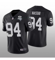 Las Vegas Raiders 4 Carl Nassib Vapor Limited Jersey Black Inaugural Jersey