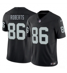 Men Las Vegas Raiders  86 Chase Roberts Black 2026 Draft F U S E  Vapor Untouchable Limited Stitched Football Jersey
