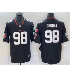 Men Las Vegas Raiders 98 Maxx Crosby Black Mexico Vapor Limited Stitched Football Jersey