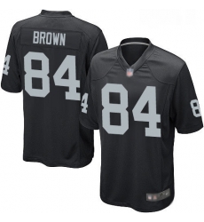 Mens Antonio Brown Game Black Home Jersey Oakland Raiders Football 84 Jersey