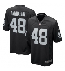 Men's Nike Patrick Onwuasor Black Las Vegas Raiders Game Jersey