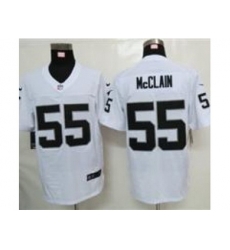 Nike Oakland Raiders 55 Rolando McClain White Elite NFL Jersey