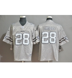 Raiders 28 Josh Jacobs 2019 Gray Gridiron Gray Vapor Untouchable Limited Jersey