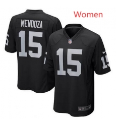 Women Las Vegas Raiders  15 Fernando Mendoza Black Vapor Limited Stitched Jersey