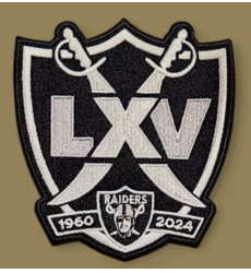 LAS VEGAS OAKLAND LOS ANGELES RAIDERS 65th ANNIVERSARY Patch Biaog