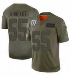 Womens Oakland Raiders 61 Rodney Hudson Limited Camo 2019 Salute to Service Football Jersey