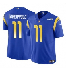 Men Los Angeles Rams 11 Jimmy Garoppolo Blue 2024 F U S E  Vapor Untouchable Stitched Football Jersey