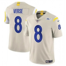 Men Los Angeles Rams 8 Jared Verse Bone 2024 Draft Vapor Untouchable Stitched Football Jersey