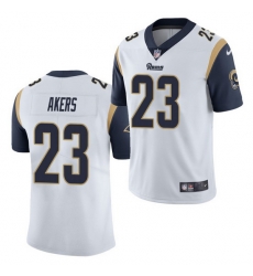 Men Nike Rams 23 Cam Akers White Vapor Limtited Jersey