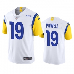 Men's Los Angeles Rams #19 Brandon Powell White Vapor Untouchable Limited Stitched Football Jersey