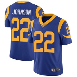 Nike Rams #22 Trumaine Johnson Royal Blue Alternate Mens Stitched NFL Vapor Untouchable Limited Jersey