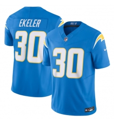 Men Los Angeles Chargers 30 Austin Ekeler Blue 2023 F U S E  Vapor Untouchable Limited Stitched Jersey