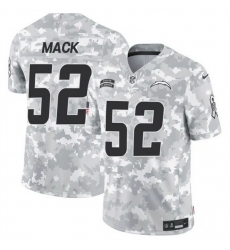 Men Los Angeles Chargers 52 Khalil Mack2024 F U S E Arctic Camo Salute To Service Limited Stitched Football Jersey