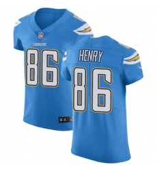 Nike Chargers #86 Hunter Henry Electric Blue Alternate Mens Stitched NFL Vapor Untouchable Elite Jersey