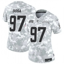 Women Los Angeles Chargers 97 Joey Bosa 2024 F U S E Arctic Camo Salute To Service Limited Stitched Football Jersey