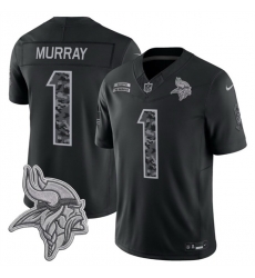 Men Minnesota Vikings 1 Kyler Murray Black F U S E 2026 Salute to Service Limited Stitched Football Jersey Men Minnesota Vikings 1 Kyler Murray Black F U S E 2026 Salute to Service Limited Stitched Football Jersey