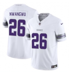 Men Minnesota Vikings 26 Kene Nwangwu White F U S E  Winter Warrior Limited Stitched Jersey