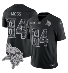 Men Minnesota Vikings 84 Randy Moss Black F U S E 2026 Salute to Service Limited Stitched Football Jersey Men Minnesota Vikings 84 Randy Moss Black F U S E 2026 Salute to Service Limited Stitched Football Jersey